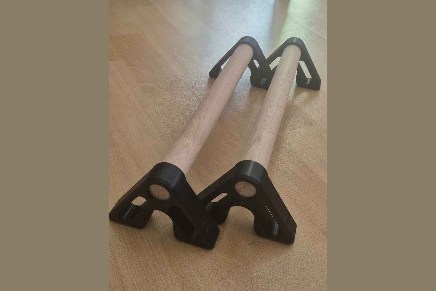 DDD Premium Parallettes aus Echtholz