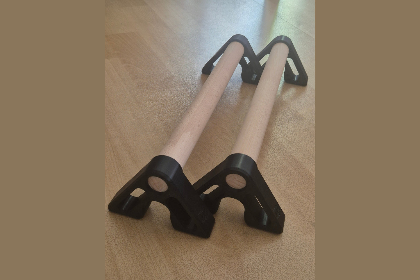 DDD Premium Parallettes aus Echtholz