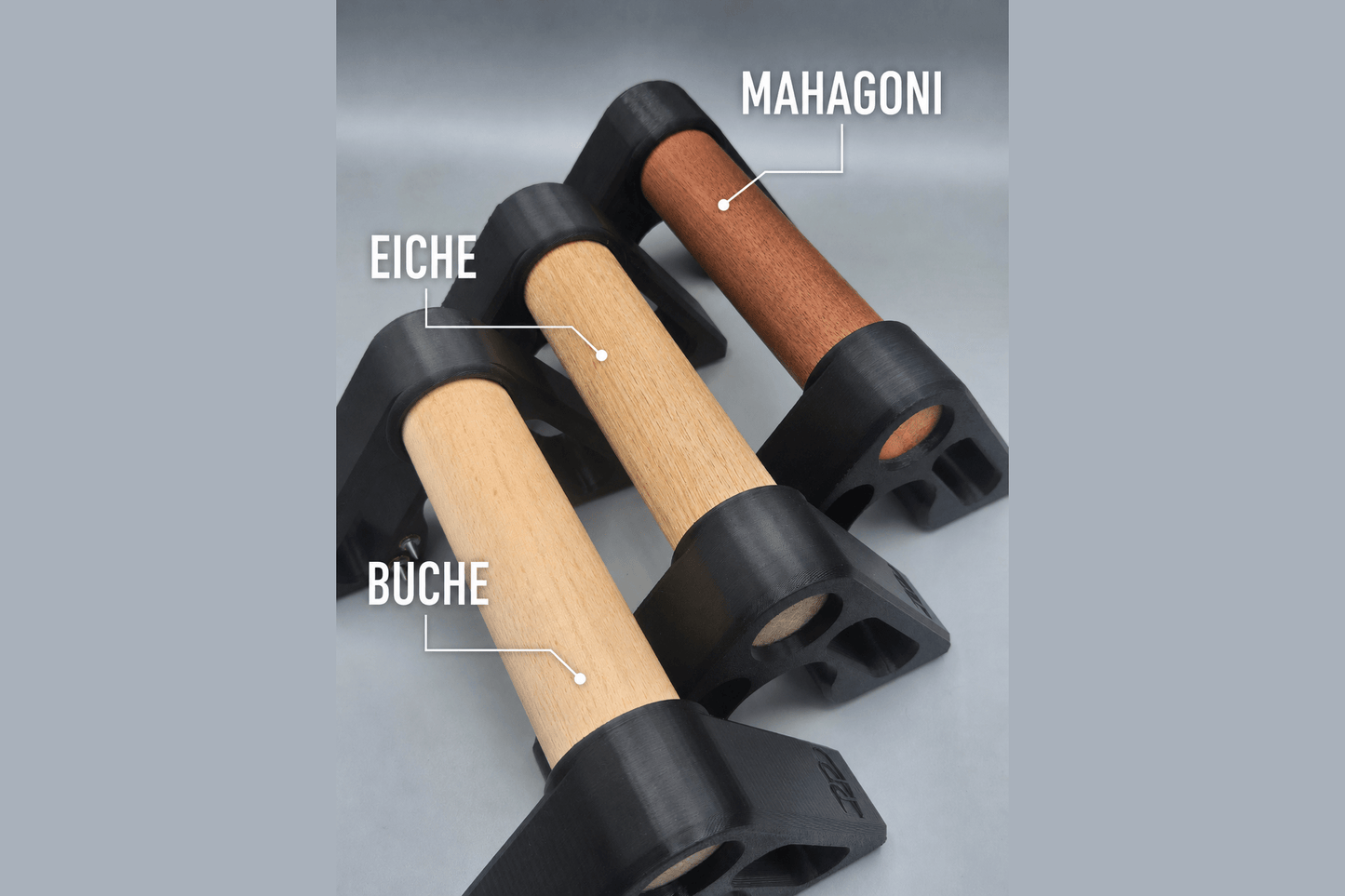 DDD Premium Parallettes aus Echtholz