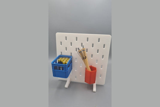 Schreibtisch Pegboard, mini Skadis inklusieve Ständer