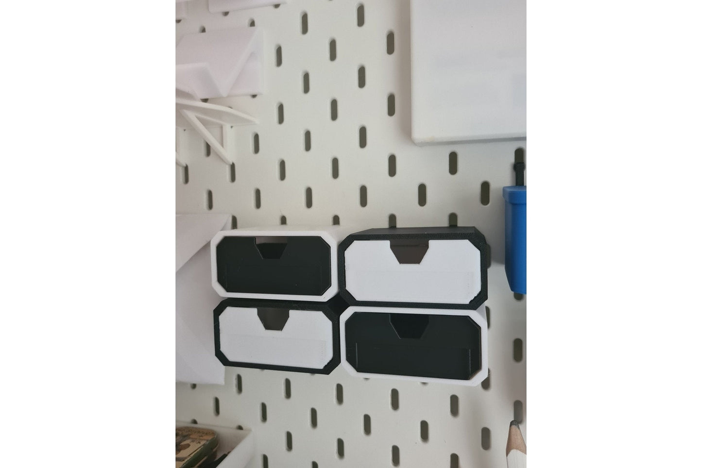 Ikea Skadis Schubladen für Kleinteile
