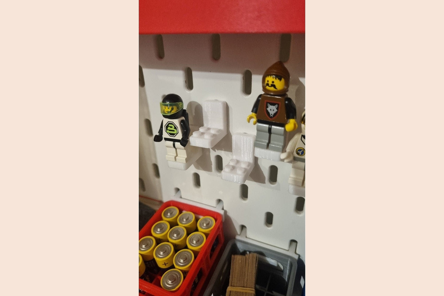 Minifigurenhalter Ikea Skadis "Lego"