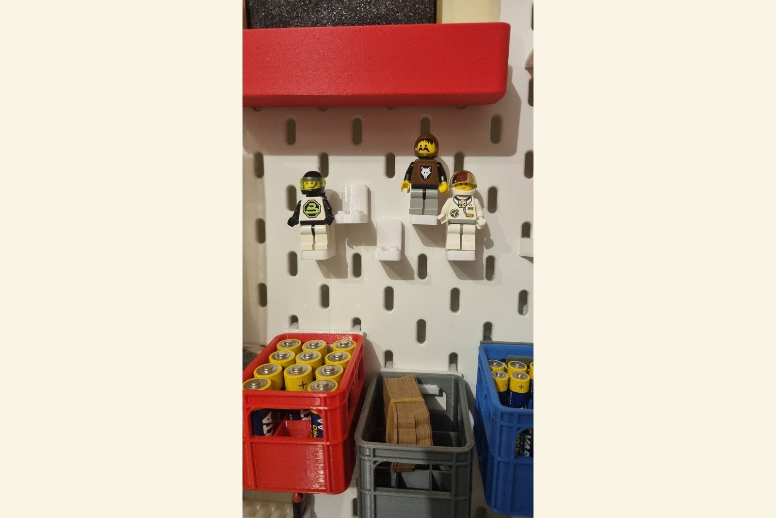 Minifigurenhalter Ikea Skadis "Lego"